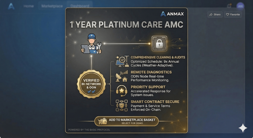 1 Year Platinum AMC for plants upto 9.72KW