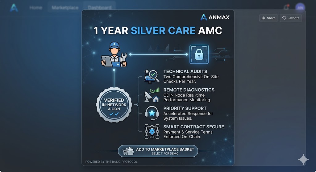 1 Year Silver AMC for plants upto 9.72KW